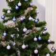 thumbnail image 2 of Mini Christmas Tree Ornament Set, Hanging Decorations (Blue, Lavender, 1.5 In, 48 Pack), 2 of 5