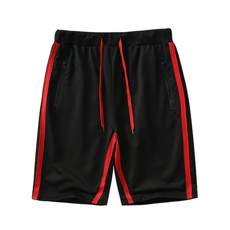 

Mensshorts Clearance Sports Casual Leisure Relaxed Loose Straight Leg Pants Bib Pants Coverall Zipper Mens Cargo Shorts Pajama Pants for Men Black M