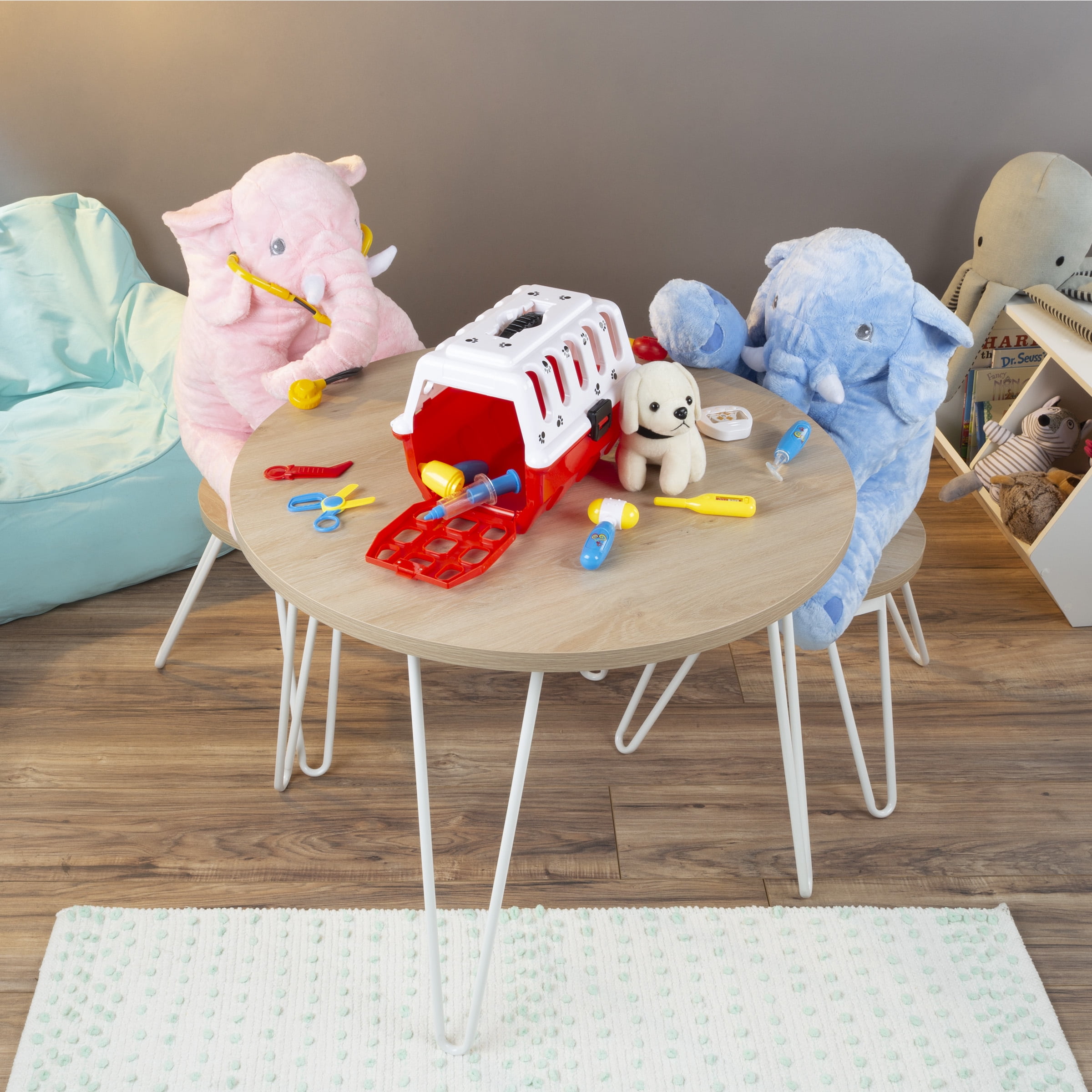 Kids Veterinary Set-11 Piece Complete Toy Set - Pretend Play Set by Hey! Play!