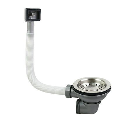 

Stainless Steel Home With Square Overflow Basket Strainer Plumbing Kitchen Sink