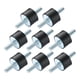 thumbnail image 4 of 8 piezas de soportes de goma para amortiguadores, pasadores, aisladores de vibración, soporte de goma M8, antivibración Doble cabeza, 4 of 9