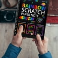 thumbnail image 5 of Rainbow Scratch Paper Set teen Arts And Crafts Kit for Ages 3-12,Christmas Birthday Gift for Boys & Girls, 5 of 9