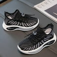 thumbnail image 4 of TIREOW Kid Boys Girls Running Shoes Lightweight Comfortable Mesh Sports Shoes Strap Athletic Tennis Shoes Casual Walking Athletic Sneakers Lace-Up Wedge Tennis Shoes, 4 of 4