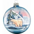 thumbnail image 1 of Holiday Splendor Glass Polar Ice Ball 3.5 in. - Glass Ornament, 1 of 1