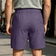 thumbnail image 5 of Guluxicc Men's Golf Cargo Shorts with Multi Pockets Button Front Elastic Waist Drawstring Shorts Summer Casual Outfits, 5 of 8