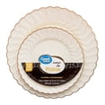 thumbnail image 2 of Juego de platos Great Value premium tono hueso contorno dorado 12 pzas, 2 of 4