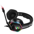 thumbnail image 3 of Auriculares para juegos con luz LED RGB, consola de juegos para computadora, estéreo 3D, 7.1 canales, auriculares para juegos con cable Inevent EL5129-00B, 3 of 7