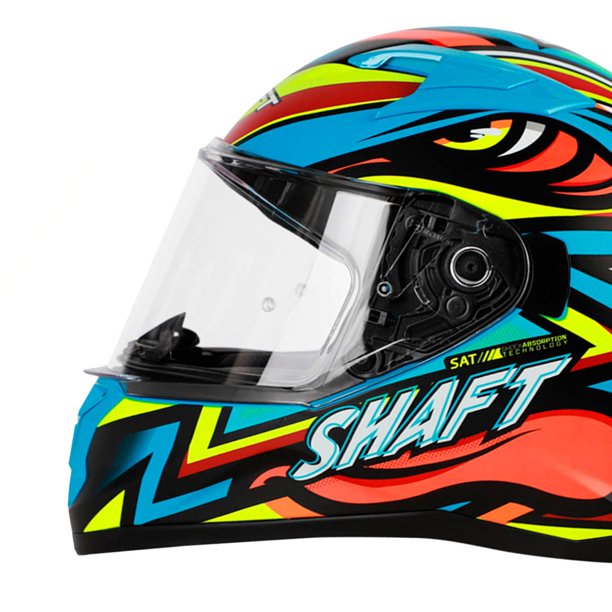 Casco para moto Atom azul mate Talla M SH522 Shaft azul Walmart
