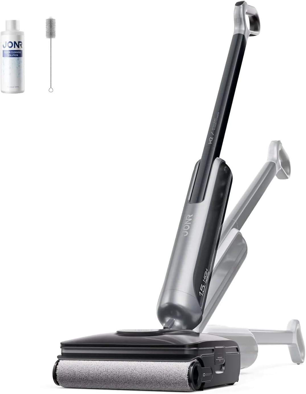 JONR H2 Wet Dry Vacuum Cleaner and Vacuum Mop for Hard Floors, Self-Cleaning, Cold Air Drying, Tangle-Free, HEPA Filter, Black