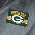 thumbnail image 3 of Men's The Northwest Group Charcoal Green Bay Packers Bathrobe, 3 of 3