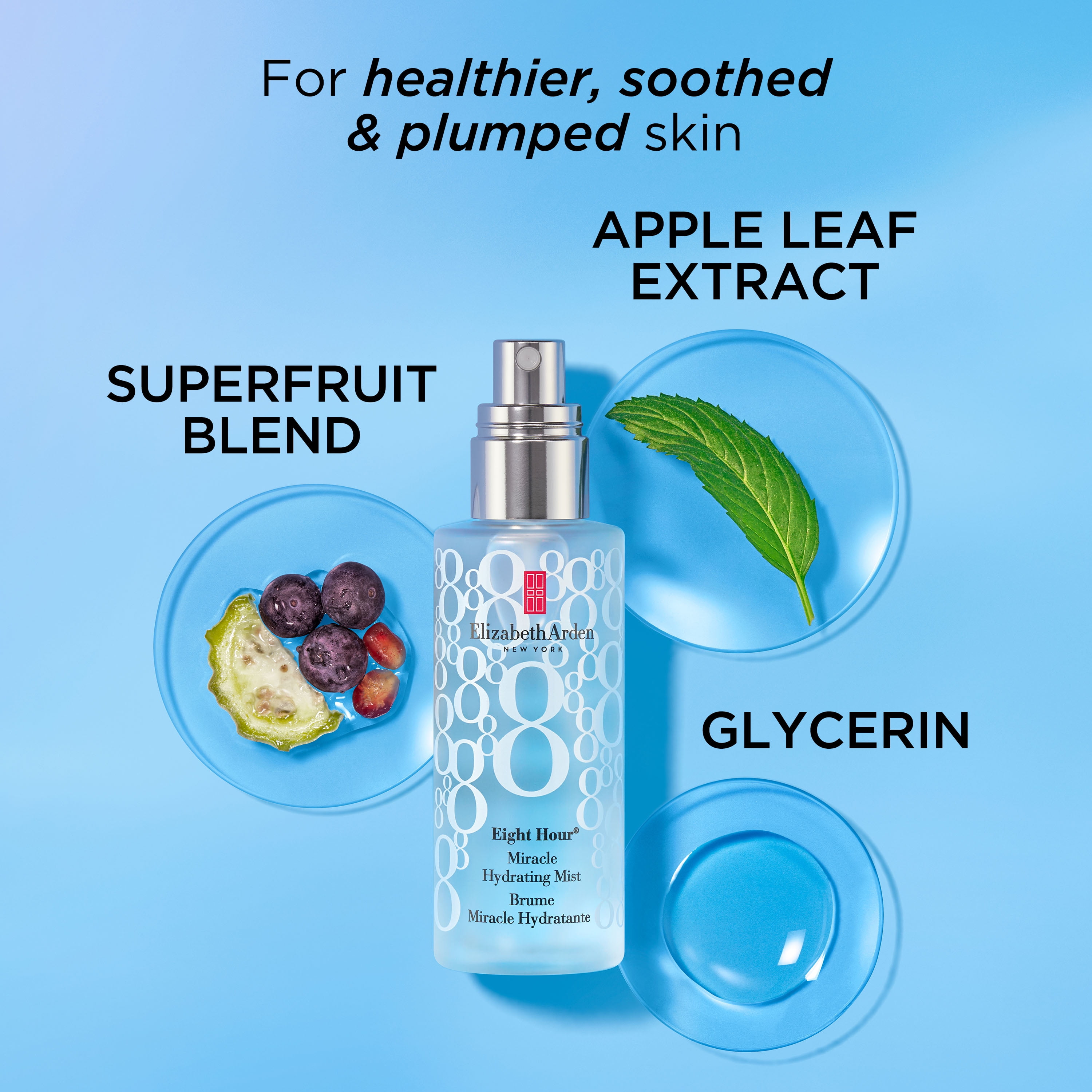 Elizabeth Arden Eight Hour® Miracle Hydrating Face Mist Spray, Facial Care, 3.4 fl oz