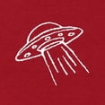thumbnail image 2 of Dalix UFO Embroidered Fleece Zip Hoodie Cold Fall Winter Mens in Red L Large, 2 of 5