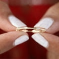 thumbnail image 3 of Dainty Stacking Band, Mini Eternity Band, Diamond Distance Ring, 925 Sterling Silver Ring, Delicate Ring, Minimalist Ring., 3 of 5