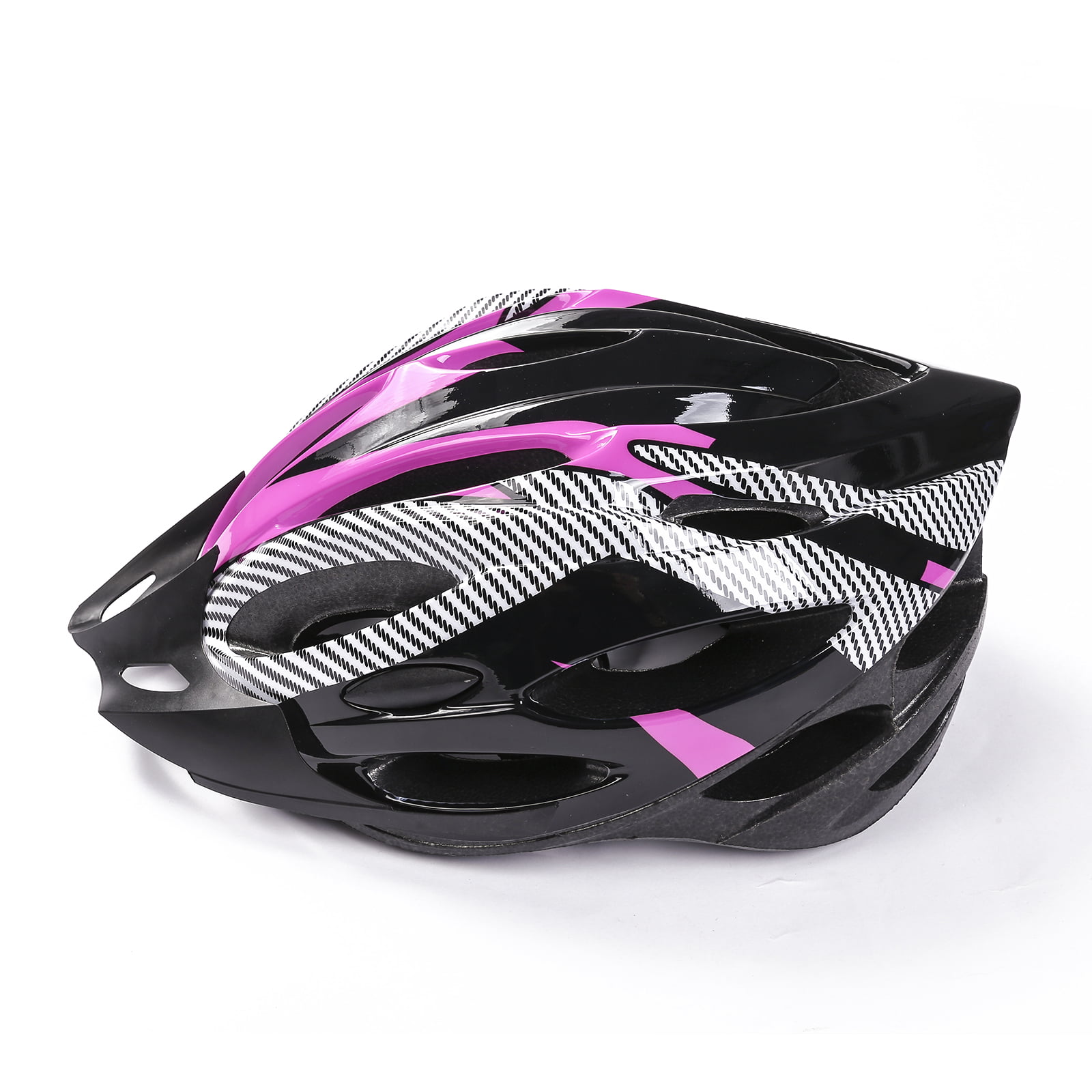 Road MTB Bike Bicycle Sports Adjustable Womens LED Light Helmet 55-58cm Pink 