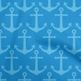 thumbnail image 1 of oneOone Cotton Flex Medium Blue Fabric Nautical Craft Projects Decor Fabric Printed By The Yard 40 Inch Wide, 1 of 4