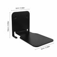 thumbnail image 2 of Invisible Floating Bookshelf, Black Stainless Steel Hidden Wall Mounted Storage Shelf, 1 Pack Hanger Decoration, for Organizing Books Small Decor Items Photos in Bedroom Living Room Dorm Home Office, 2 of 8