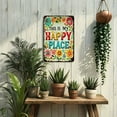 thumbnail image 2 of 1pc Rustic Floral "This Is My Happy Place" Aluminum Welcome Sign, 8x12 Inch – Vibrant Multicolor Garden Decor, Durable Metal Wall Art for Indoor & Outdoor Home Accent, Patio Decor, 2 of 8