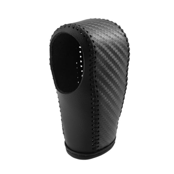Gear Shifting Knob Cover Automatic for Honda HR-V 2016 2017 2018 PU Leather Carbon Fiber Pattern Black