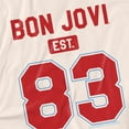 thumbnail image 3 of Bon Jovi Est 83 Women's Graphic T-Shirt Rolled Sleeve Tee, 3 of 6