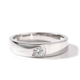 thumbnail image 4 of Oryn Jewelry Round Cut 1.8 Ct Brilliant Moissanite Ring - 14K White Gold Plated Solitaire Band - Men's Casual Daily Wear Engagement Ring - Wedding Gift for Boys, 4 of 4