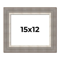 15x12 Frame Grey Real Wood Picture Frame Width 2.75 Inches | Interior Frame Depth 0.5 Inches |