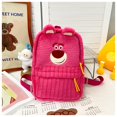 thumbnail image 3 of Mochila de peluche de oso Pooh de dibujos animados de Disney, bolsos de hombro de oso de fresa Kawaii, peluches suaves, James P. Bolsa de regalo para niños,, 3 of 4