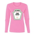 thumbnail image 2 of Wild Bobby Viral Pink Sauce Dragonfruit Funny Meme Condiment Tshirt DIY Costume Tee - Halloween Women Graphic Long Sleeve Tee, 2 of 6