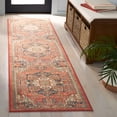 thumbnail image 2 of SAFAVIEH Journey Abram Medallion Runner Rug, Rust/Navy, 2'2" x 8', 2 of 7