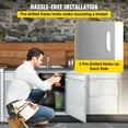 thumbnail image 5 of VEVOR BBQ Access Door 18W x 20H inch, Vertical Single BBQ Door Stainless Steel, Outdoor Kitchen Doors for BBQ Island, Grill Station, Outside Cabinet, 5 of 9