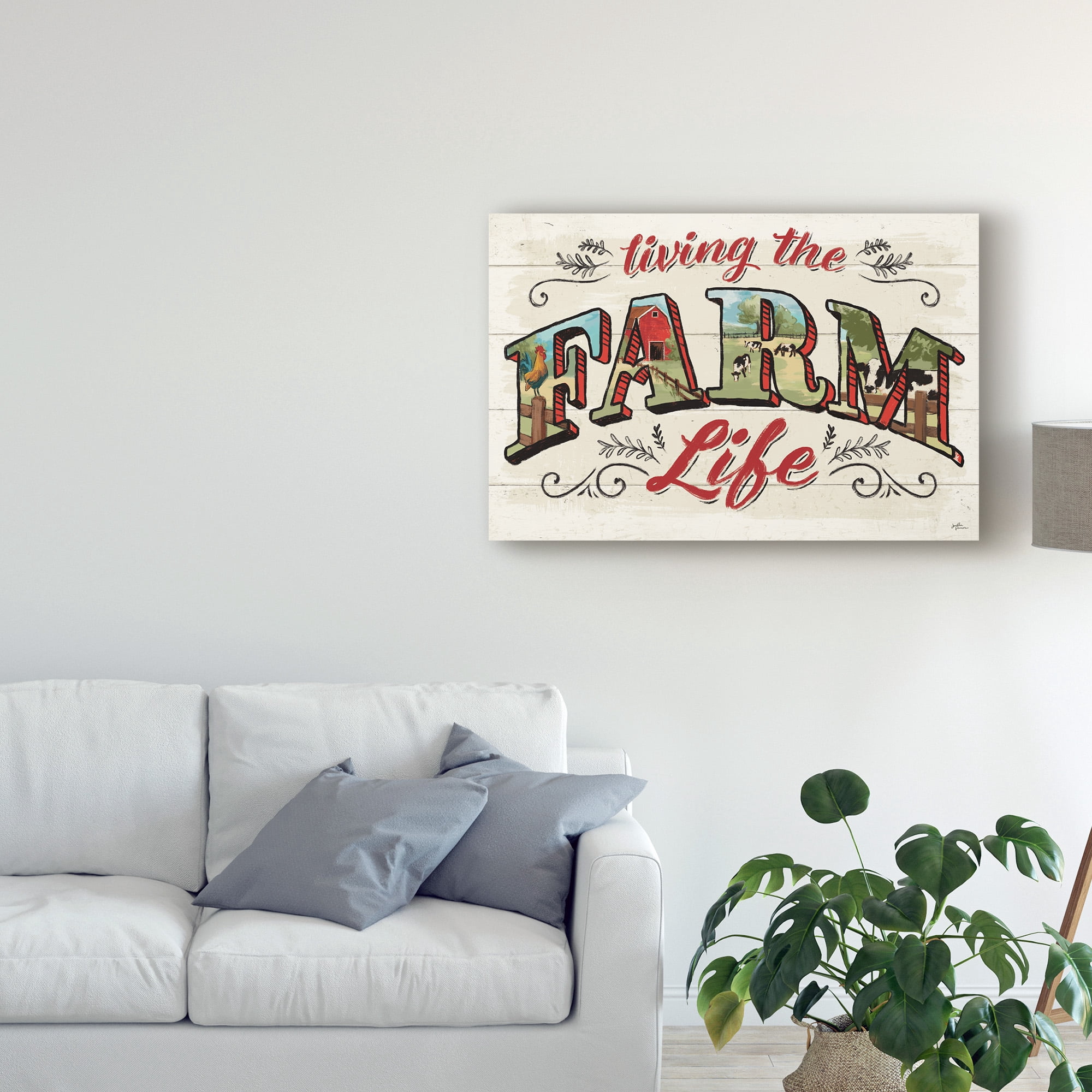 Trademark Fine Art 'Farm Life IV on Wood' Canvas Art by Janelle Penner