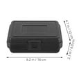 thumbnail image 4 of Caja de herramientas portátil impermeable de 2 piezas, estuche rígido de plástico negro, organizador de equipo protector para herramientas mecánicas., 4 of 7