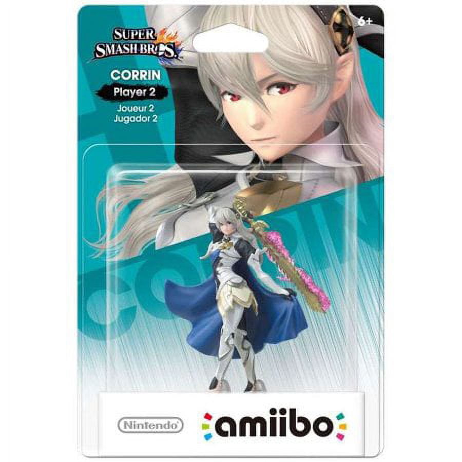 Nintendo Amiibo Corrin Mini Figure Collectible Action Figures, White, 0.12 oz