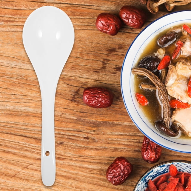 AURARMLET 3Ud Cucharas De Cerámica Duraderas Para Sopa Ramen Para Cocina