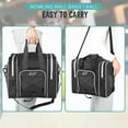 thumbnail image 4 of WOLT | Single Bowling Ball Tote Bag--Shoes up to Mens Size 14 Polyester Black, 4 of 7