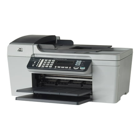 HP Officejet 5610v All-in-One - Multifunction printer - color - ink-jet - Legal (media) - up to 20 ppm (copying) - up to 20 ppm (printing) - 100 sheets - 33.6 Kbps - USB