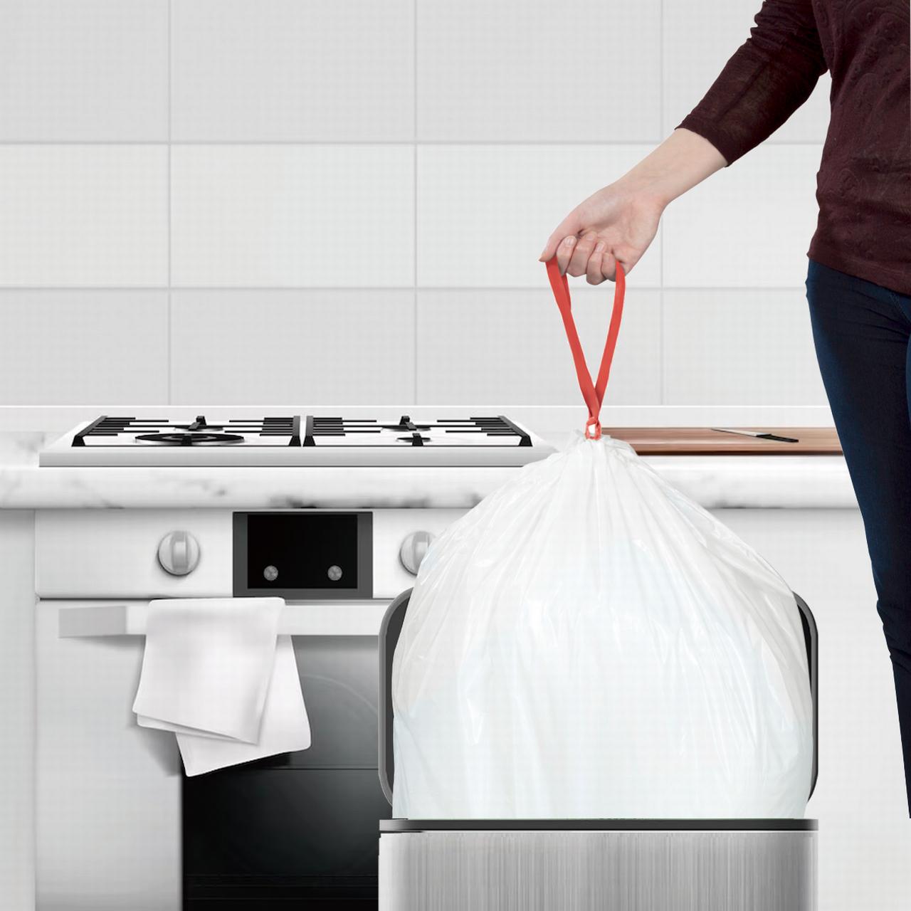 BEIDOU-PAC 13 Gallon Trash Bags, White, 200 Count photo 7