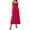 Hot Pink, variant on CIENVNSTG Women's Spaghetti Strap Maxi Dress Summer Sleeveless Dress Casual Boho Tube Top Backless Flowy Long Dresses Purple L