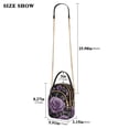 thumbnail image 2 of FORMRS Crossbody Bag for Women Quilted Travel Shoulder Cell Phone Purse with Chain Strap Handbag, Black Roses, 2 of 7