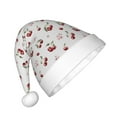 thumbnail image 2 of Cauagu Cherry Berries Pattern Christmas Hat for Kids,Xmas Holiday Hat Santa Hat for Boys & Girls Festive Headwear Accessories for Christmas/New Year/Holiday, 2 of 6