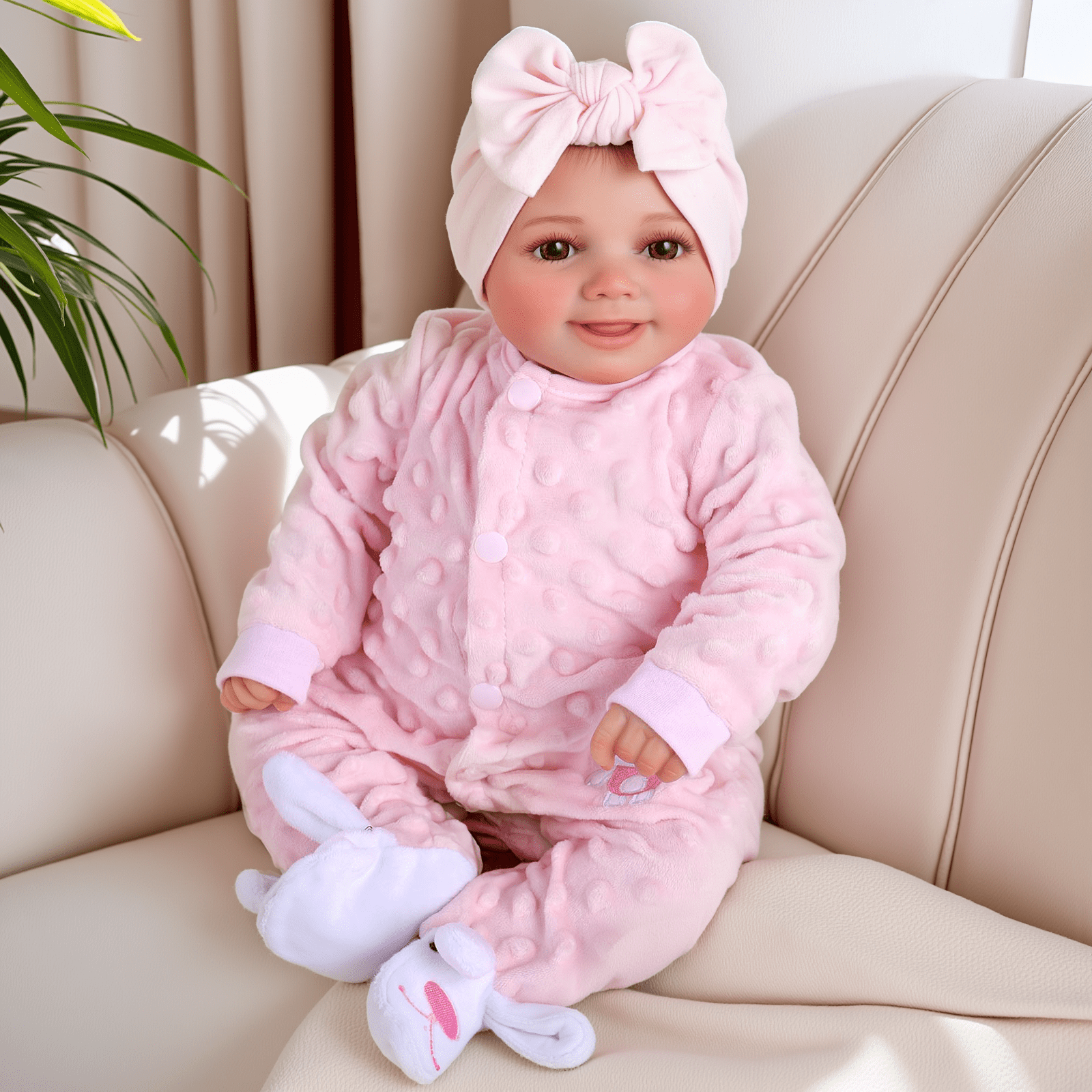 RSG Lifelike Reborn Baby Dolls 17 inch baby doll with Soft Cloth Body Real Life Baby Dolls with Gift Box for Kids Age 3+