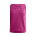thumbnail image 5 of Alkepwun Tank Top for Women Eyelet Keyhole V Neck Sleeveless Shirt Summer Casual Business Work Shirt Cute Blouse Tops Banded Bottom, 5 of 5