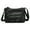 Black, variant on Retro Leather Crossbody Bags Medium Work Zip Shoulder Purses Ladies Versatile Tote Satchel for Shopping Daily Use Black