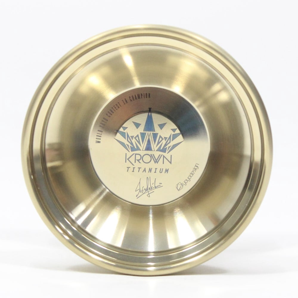 C3yoyodesign Krown Ti Yo-Yo - Shinya Kido Signature Titanium YoYo (Gold Anodizing)