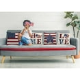 thumbnail image 4 of 4th of July Decorations Pillow Covers 18x18 Independence Day Memorial Day Set of 4 American Flag Stars and Stripes Patriotic Throw Pillow Covers USA Freedom Pillows Decor, 4 of 7