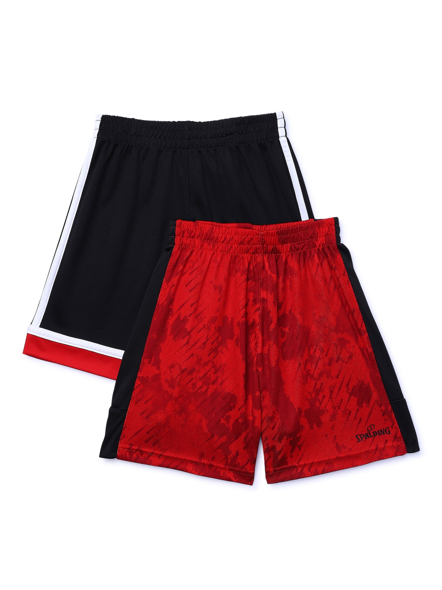 Spalding Boys Active Basketball Shorts 2 Pack Sizes 4 7 Walmart