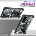 thumbnail image 2 of for Samsung Galaxy S22 Ultra Camouflage Case, Heavy Duty Shockproof Protection Military Grade Built-in Magnetic Kickstand Camo Cover Case for Samsung Galaxy S22 Ultra MC Mint Green, 2 of 12