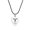 Aries-Silver Black, variant on Men's Stainless Steel Jewelry Creative Zodiac Sign Guitar Plectrum Pendant Necklace Horoscope Jewelry Silver Scorpio