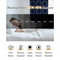 thumbnail image 5 of Navy Blue Blackout Curtains 96 Inches Long, Geometric Leaf Diamond Plaid Abstract Check Thermal Insulated Black Out Curtains, Darkening Window Curtain Drapes for Bedroom Living Room 52"x96" 2 Panels, 5 of 8