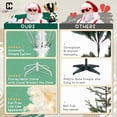 thumbnail image 5 of CAPHAUS 6 Feet Artificial White Christmas Tree w/ 1000 Tip Count, 250 LED Lights, Pre-Hinged, with Metal Stand, White Flat Shaped Leaves, for Indoor, Office, Party, Holiday Decoration, 5 of 9