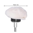thumbnail image 3 of White Cloth Polishing Wheel Mushroom Type with Handle Cotton Polished Grinding Tools75mm, 3 of 4